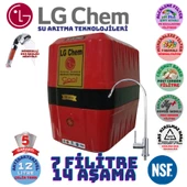 LG Chem COOLKIRMIZI SİYAH 12 LİTRE 7 FİLTRE 14 AŞAMA SU ARITMA CİHAZI thumbnail 1