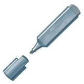 Faber-Castell Fosforlu Kalem 46 Metalik Mavi - 1