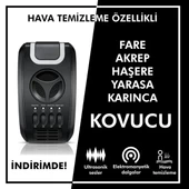 HAVA TEMİZLEME ÖZELLİKLİ ULTRASONİK FARE  HAŞERE ENDELLEYİCİ - 1