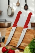 SürLaz Mutfak Bıçağı 2 Parça Set Meyve Sebze Bıçakları 24 Cm - 1