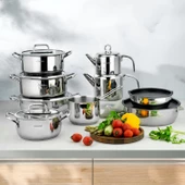 Schafer Grande Mia Çelik Çeyiz Seti 16 Parça-Inox - 1