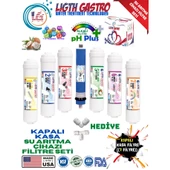 LİGHT GASTRO KAPALI KASA 7 FİLTRE 14 AŞAMA SU ARITMA CİHAZI FİLTRE SETİ - 1