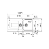 Urban Ubg 651-100 Sahara Granit Eviye, Active Plus Doccia 2.0 Batarya Set - 2