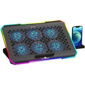 GAMEBOOSTER GB-NS61 15-17" Siyah 6-Fanlı Notebook Soğutucu - 2