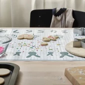 IKEA BAKTRADITION HAMUR AÇMA MATI BEYAZ-TURKUAZ 61x46 CM thumbnail 7