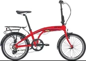 CARRARO FLEXI 106 KATLANIR BİSİKLET 320H V 20 JANT 6 VİTES KIRMIZI SİYAH BEYAZ - 1