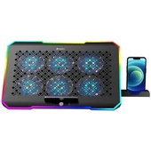 GAMEBOOSTER GB-NS61 15-17" Siyah 6-Fanlı Notebook Soğutucu - 1