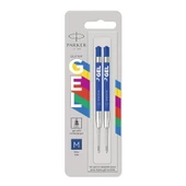 Parker Jel Kalem Refili M Uç Mavi Plastik Gövde Jel Kalem Yedeği 2 Li Paket - 1