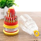 Tornavida Seti 30+1 Parça Değiştirilebilir Uç Mini Tamirci Set - 4