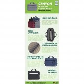Plm Canyoncase 13 inç Laptop Çantası Bordo - 12