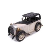 T.Concept Dekoratif Dayanıklı Metal Nostaljik Araba Beyaz 0510ZJ-985 - 2
