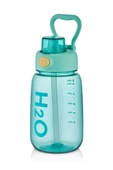 Çocuk Matara Suluk pipetli 800 ml Yeşil Renk - 2