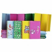 Toptan Defter 60 Adet Spiralli 4 Model Renkli Çizgisiz Sayfa Defter - 1