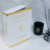 CHANEL CLASSIC OPENABLE DECORATIVE BOOK BOX WHITE & GOLD - 1