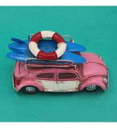 Fotoğraf Çerçevesi Ve Kumbara Nostalji Pembe VosVos Araba thumbnail 4