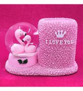 Kalemlikli Flamingo Kar Küresi thumbnail 1