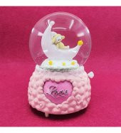 Love Uzay Motorlu Müzikli Kar Küresi - 1