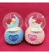 Love Uzay Motorlu Müzikli Kar Küresi - 3