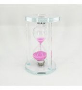 Renkli Kumlu Küçük Boy Cam Kum Saati - 3