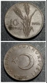 Escoines Koleksiyon 399636756d6dc80796 10Kuruş 1958 ÇÇT eski madeni para thumbnail 1