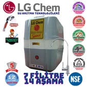 LG Chem COOL GRİ BEYAZ MONTAJ DAHİL 12 LİTRE 7 FİLTRE 14 AŞAMA SU ARITMA CİHAZI - 1
