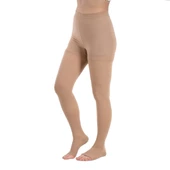 Medikaltec Ccl1 Külotlu Burnu Açık Varis Çorabı (Bej) thumbnail 3