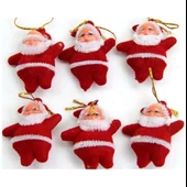 Party Marty Yılbaşı Süsü Noel Baba 6Lı Kırmızı - 1