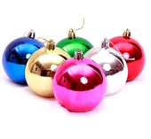 Party Marty Yılbaşı Süsü Top Süs 6Cm 6Lı Karışık Renkli - 1
