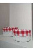 2 Li Astarlı Sepet Organizer Beyaz Renk - 4