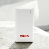 VİGES 10.000 mAh 2xUSB POWERBANK BEYAZ thumbnail 5