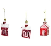 Party Marty Yılbaşı Süsü Karlı Süslü Noel Ev 3Lü - 1