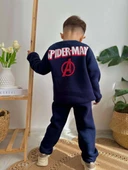 ERKEK ÇOCUK MARVEL MODELLİ 3 İPLİK ŞARDONLU KALIN KIŞLIK EŞOFMAN TAKIMI - 2