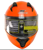 MTS 966 V2 ORANGE ÇENE AÇILIR TURUNCU KASK - 3