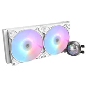 Zalman ALPHA28 Beyaz 83CFM 1600RPM 2*14cm ARGB Fan AMD AM5/Intel LGA1700 280mm Sıvı Soğutmalı CPU Fan - 1