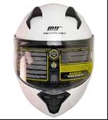 MTS 966 V2 ÇENE AÇILIR BEYAZ KASK - 3