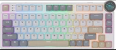 Royal Kludge N80 Low Profile Kablosuz US Gaming Klavye (Beyaz-Gri) - 1