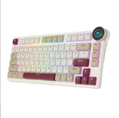 Royal Kludge N80 Low Profile Kablosuz US Gaming Klavye (Beyaz-Kırmızı) - 6