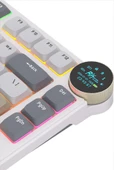 Royal Kludge N80 Low Profile Kablosuz US Gaming Klavye (Beyaz-Gri) - 5