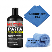 MERTOX ARAÇ ARABA OTOMOBİL OTO PASTA İNCE ÇİZİK GİDERİCİ BOYA PARLATICI 500ML - 1