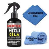 MERTOX ARAÇ ARABA OTOMOBİL OTO HIZLI CİLA SPREY 500ML KAPORTA BAKIM PARLATMA CİLASI - 1
