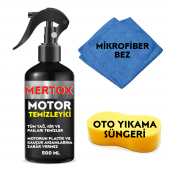 MERTOX ARAÇ ARABA OTOMOBİL OTO MOTOR TEMİZLEYİCİ SPREY 500ML TEMİZLEME SOLÜSYON BAKIM KORUMA - 1