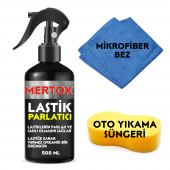 MERTOX LASTİK PARLATICI KORUYUCU VE TEMİZLEYİCİ SPREY 500ML TEMİZLEME SOLÜSYON BAKIM KORUMA - 1