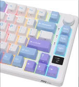 Royal Kludge M75 Beyaz/Mavi 75% Kablosuz US Gaming Mekanik Klavye (Beyaz-Mavi) - 3