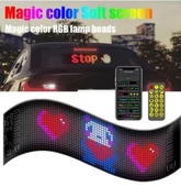 LED Matrix Panel Rg-B Ekran Kumandalı App Kontrollü  Otomobil Tır Kamyon Cam Uyumlu Kedi Gözlü - 2