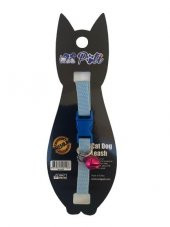 Pati Yavru Köpek ve Kedi Boyun Tasması (Ayarlanabilir) Mavi - 1