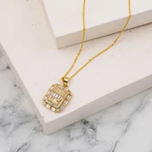 Baget Tasarımlı 14 Ayar Spor Altın Kolye thumbnail 5