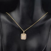 Baget Tasarımlı 14 Ayar Spor Altın Kolye thumbnail 4