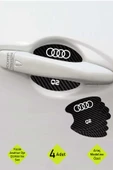 Karbon Desenli Audi Q2 Kapı İçi Kolları Çizilmelere Karşı Özel Koruma Folyo Seti Q2 Yazılı - 1