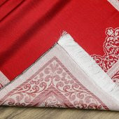 Hediyelik Rumi Desen Seccade - Kırmızı 70x128 cm - 364 gr - 4