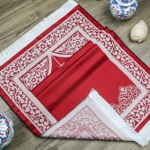 Hediyelik Rumi Desen Seccade - Kırmızı 70x128 cm - 364 gr - 5